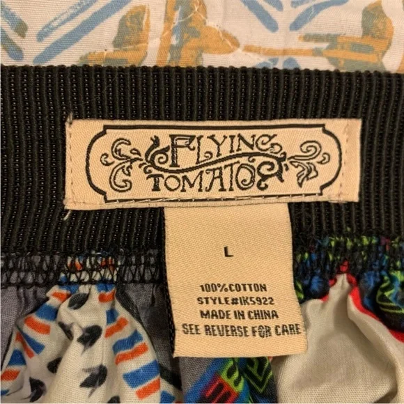 Flying Tomato Colorful Patterned Women's Skirt Tribal Flair Mini Large - Picture 4 of 7